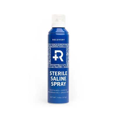 Case of 36 Recovery STERILE Saline Wash Solution Spray - 7.4oz Cans