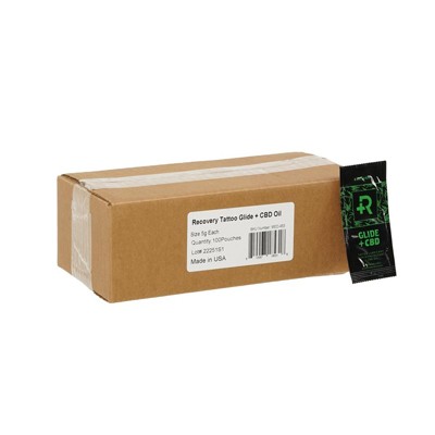 Recovery Tattoo Glide with CBD - 5g Packet - Case of 100