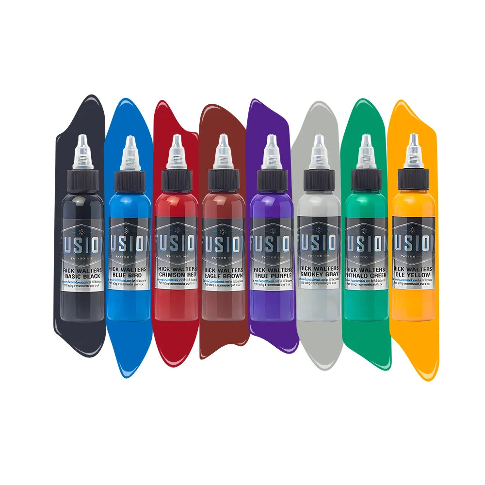 Rick Walters 8-Color Palette Signature Set — Fusion Tattoo Ink