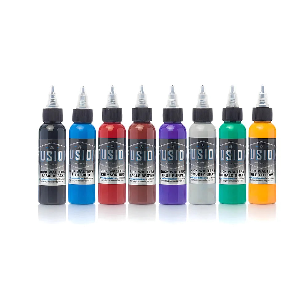 Rick Walters 8-Color Palette Signature Set — Fusion Tattoo Ink