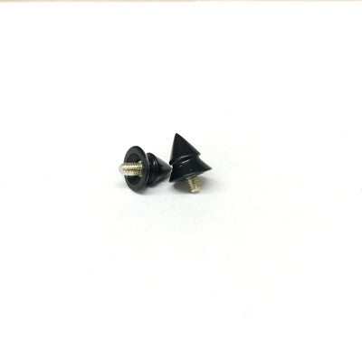 Black Dogwood Threaded End Double Spike for Internally Threaded Body Jewelry