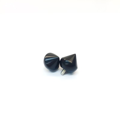 Black Dogwood Threaded End Spike Ball for Internally Threaded Body Jewelry