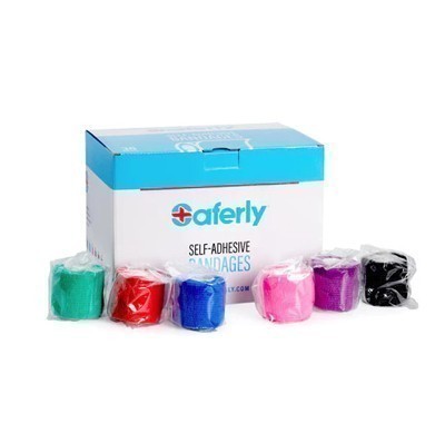 Saferly 2" Medical Cohesive Wrap - Case of 36 - Assorted Colors