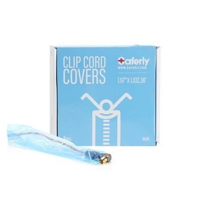 Saferly Clip Cord Covers on a Roll with Dispenser