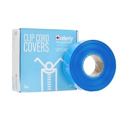 Saferly Clip Cord Covers on a Roll with Dispenser