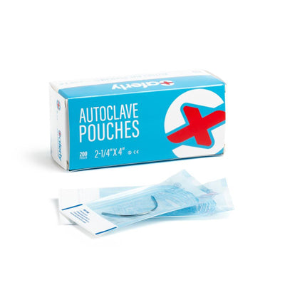 Saferly Sterile Pouches - 2-1/4" x 4" - Box of 200