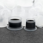 Saferly Top Hat Style Ink Caps - Stable Flat Bottom - 500 Count