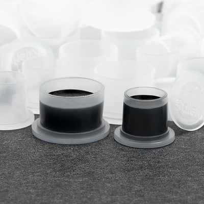 Saferly Top Hat Style Ink Caps - Stable Flat Bottom - 500 Count