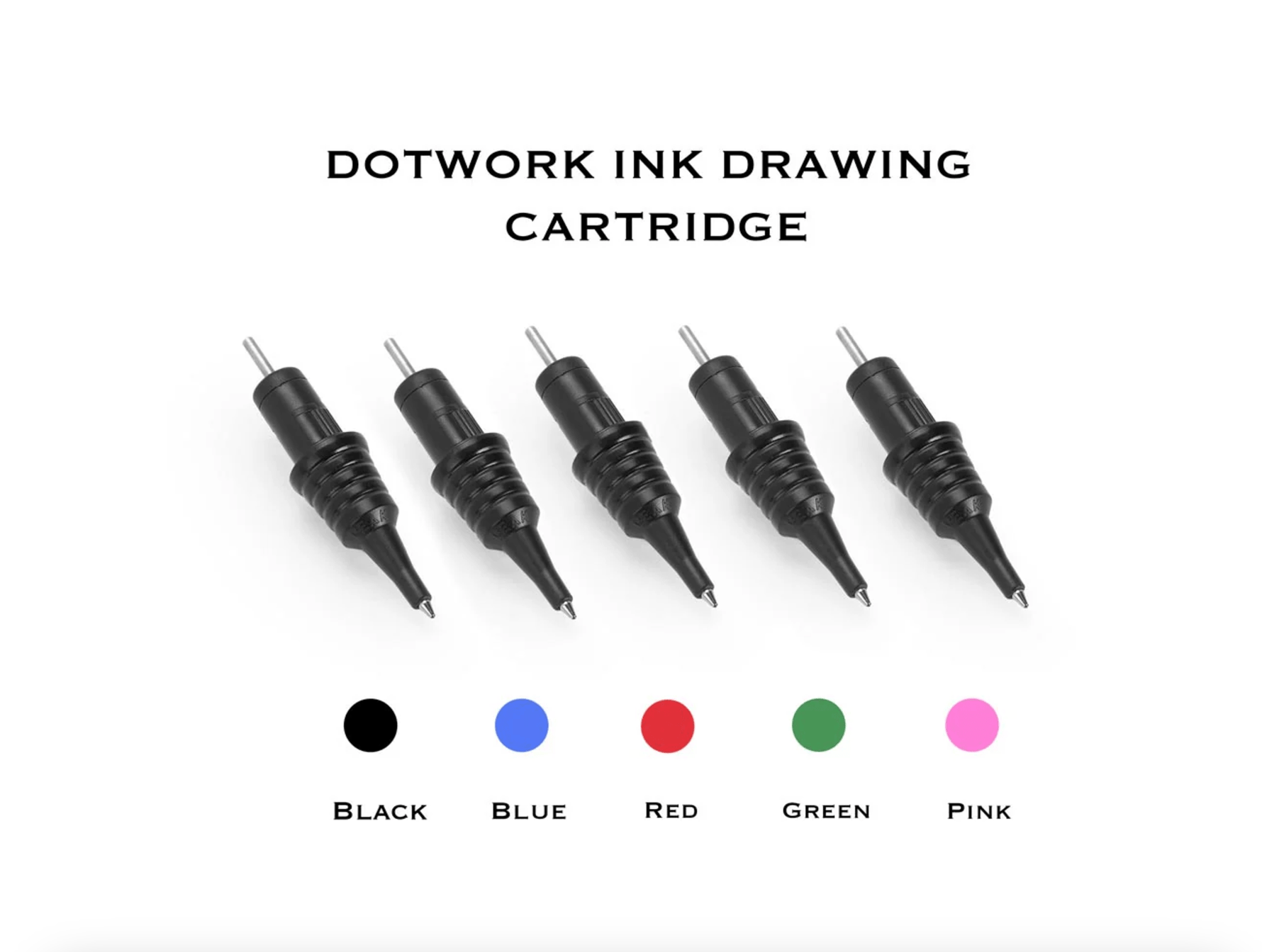 Peak Dotwork Ballpoint Pen Drawing Cartridges — Pick Color — Box of 20 - all colors