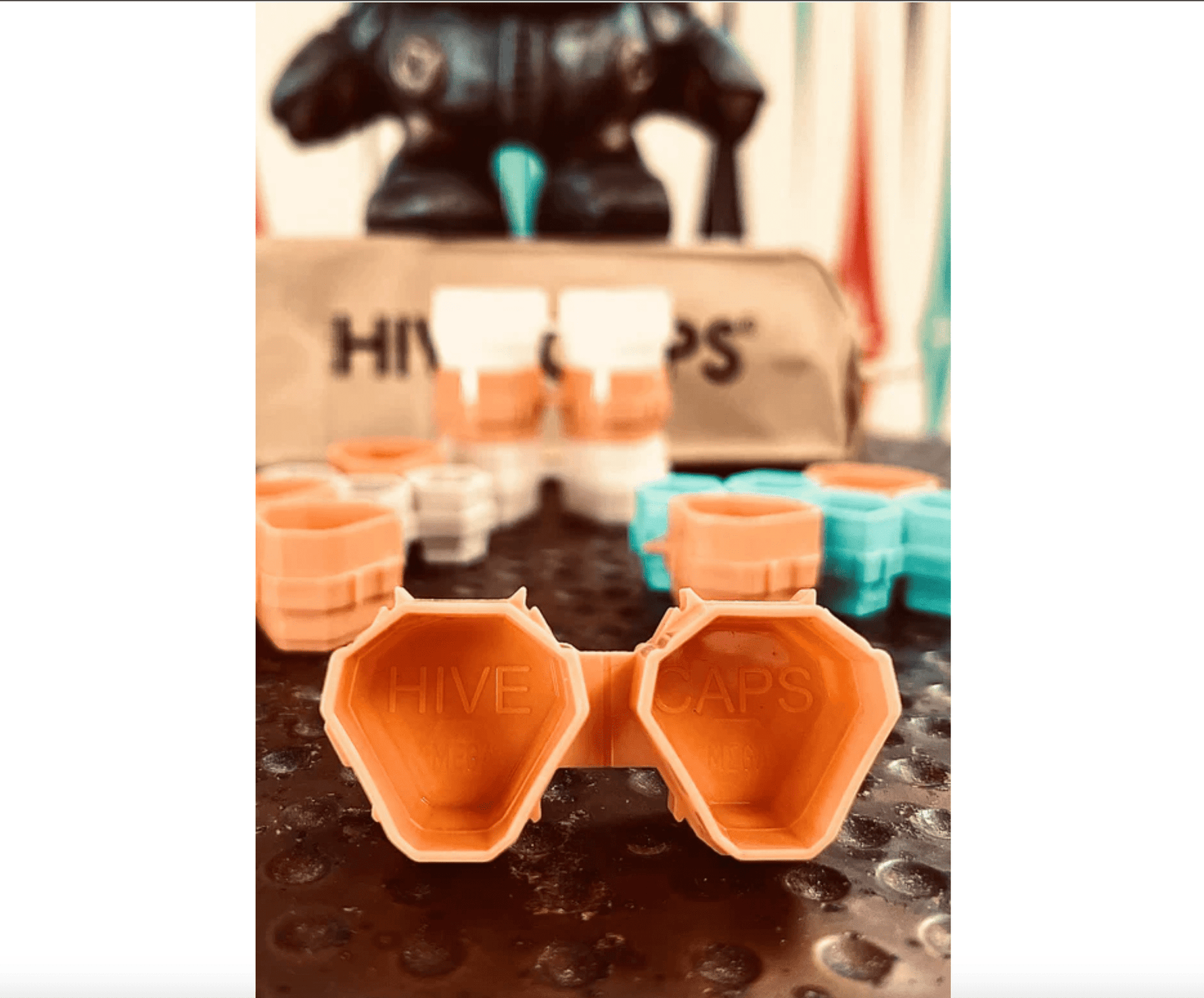 Mega Caps by Hive Caps™ — Bag of 50 Pieces (100 Caps) — Pick Color