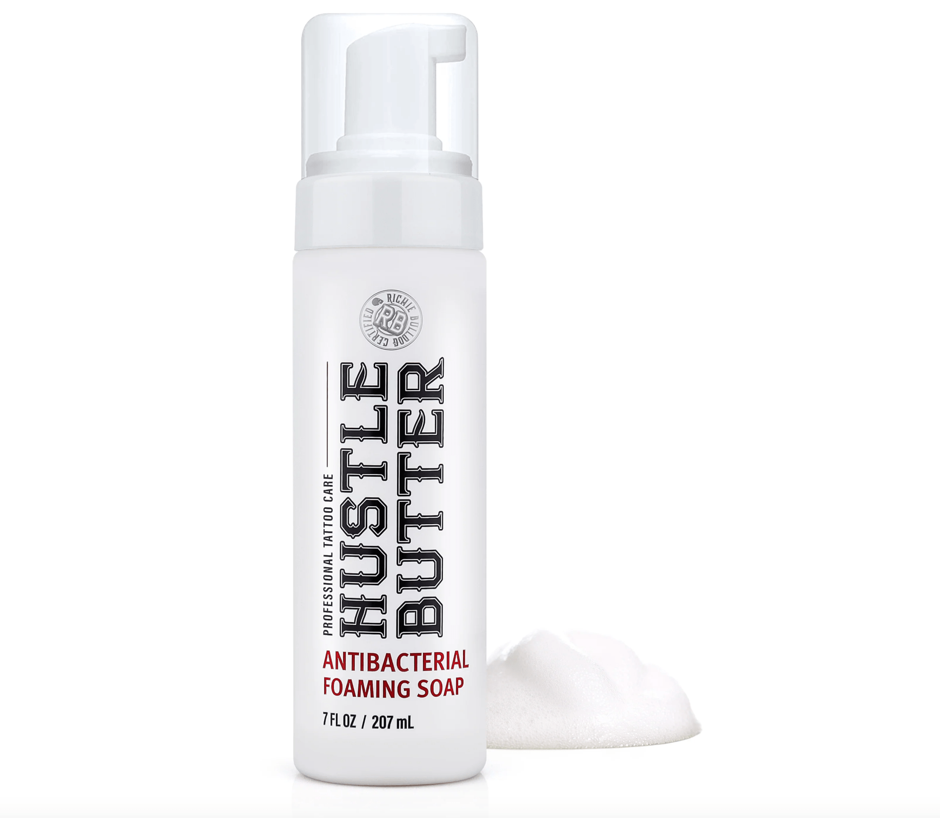 Hustle Bubbles Deluxe Foamer Antimicrobial Soap — 7oz — Single or Case of 12