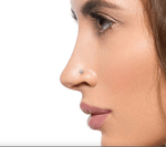 18g Titanium Nostril Screw w/ Martini Bezel-Set Jewel