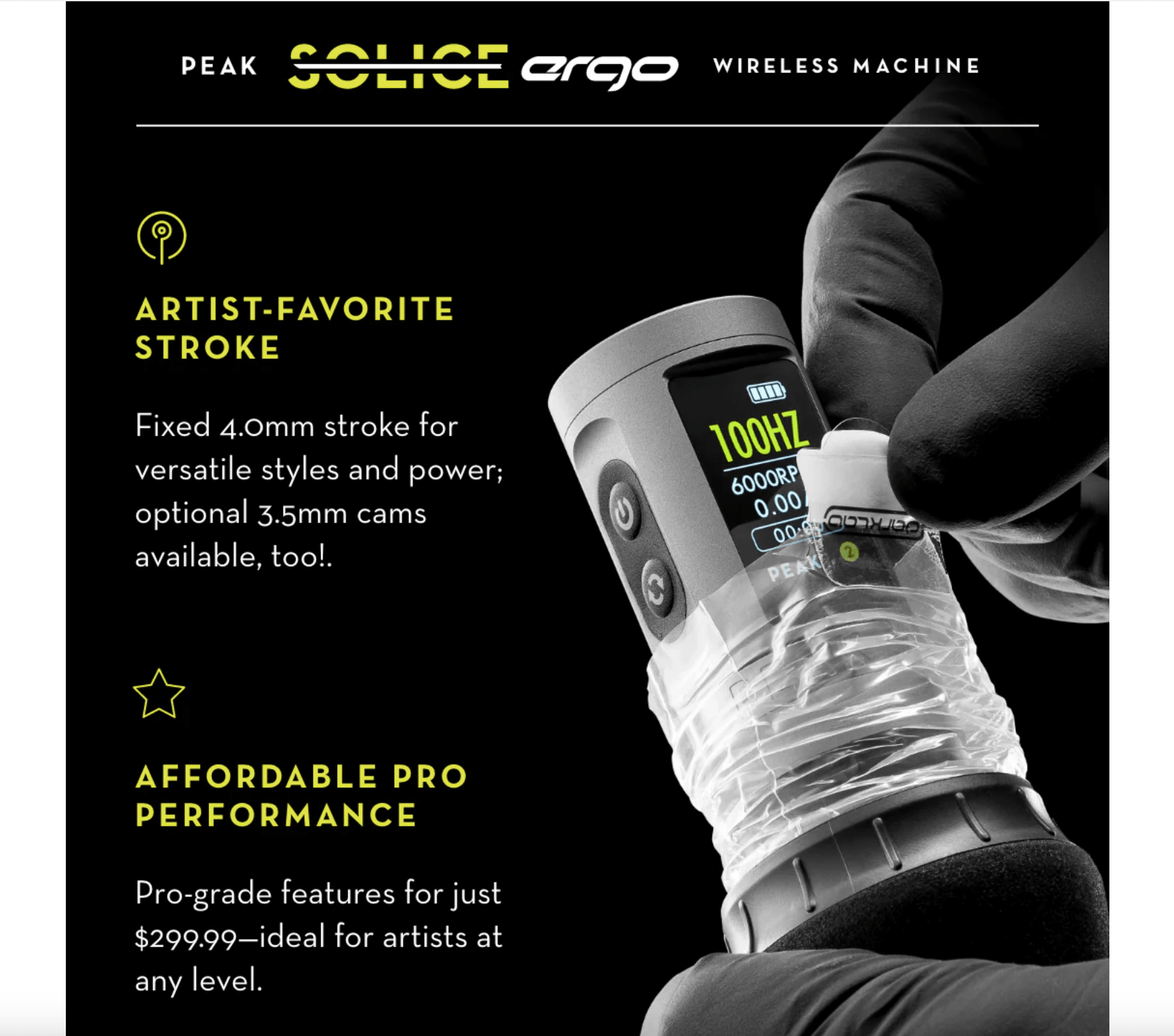 Peak PowerBolt Battery Pack for Solice Ergo
