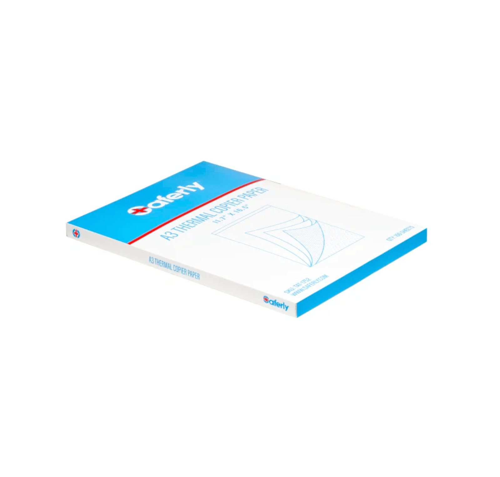 Saferly A3 Thermal Copier Paper — 11.7” x 16.5” — 100 Sheets