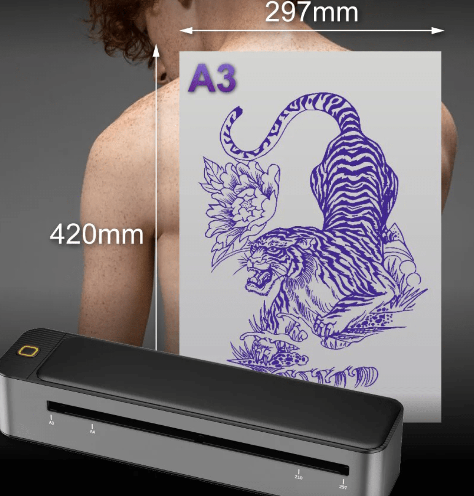 Saferly Bluetooth A3 Stencil Printer