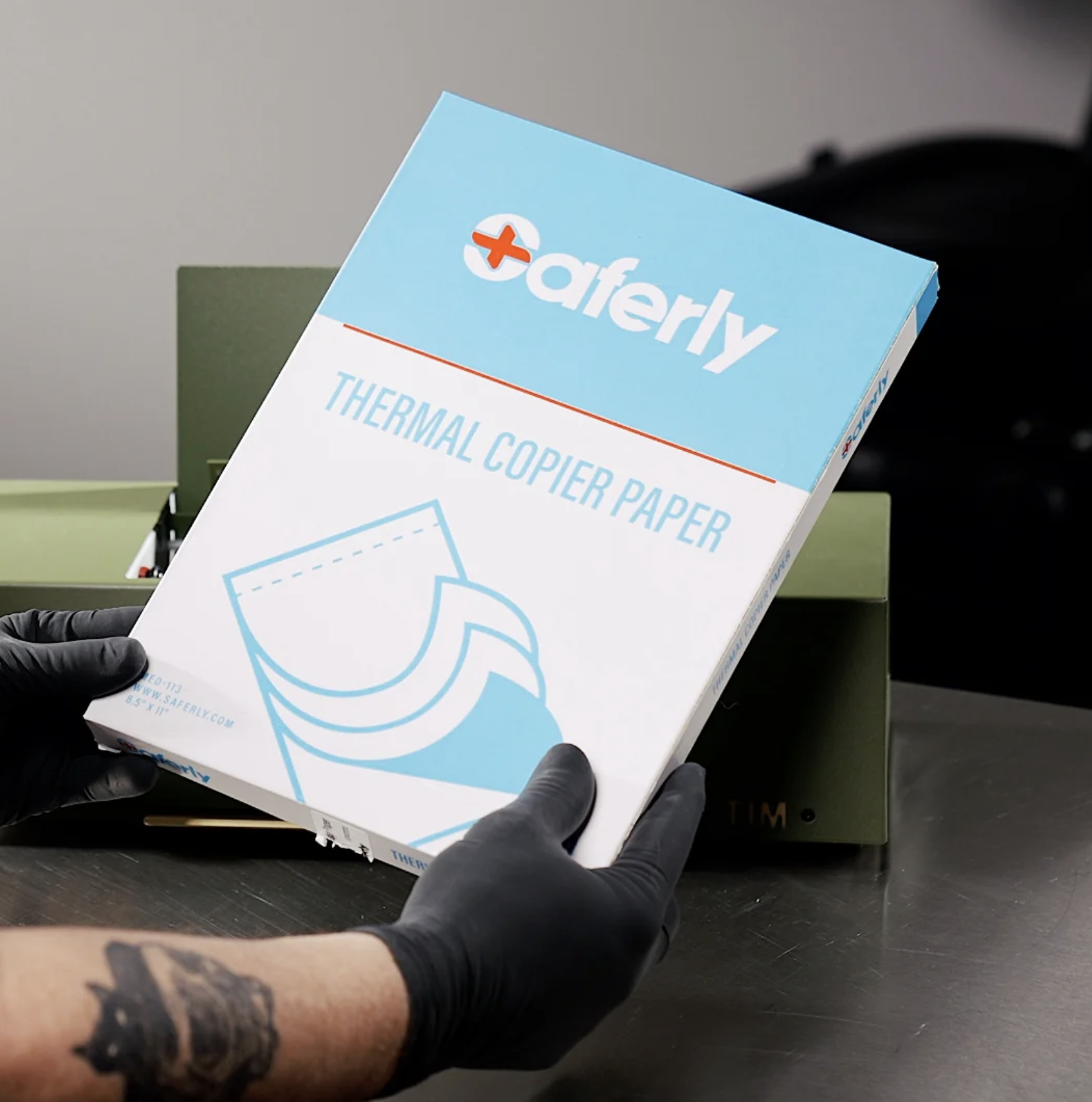 Saferly Tattoo Thermal Image Copier Stencil Paper — 8-1/2" x 11” — 100 Sheets