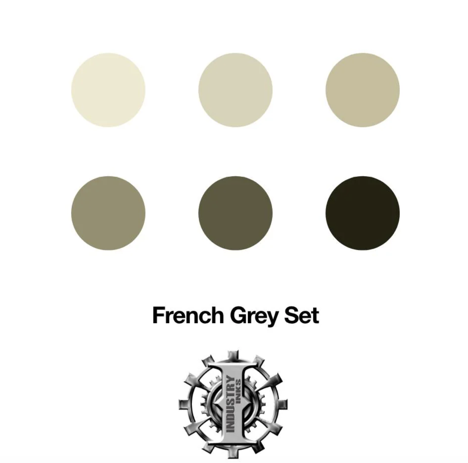 French Grey Color Set — Industry Inks — Pick Size