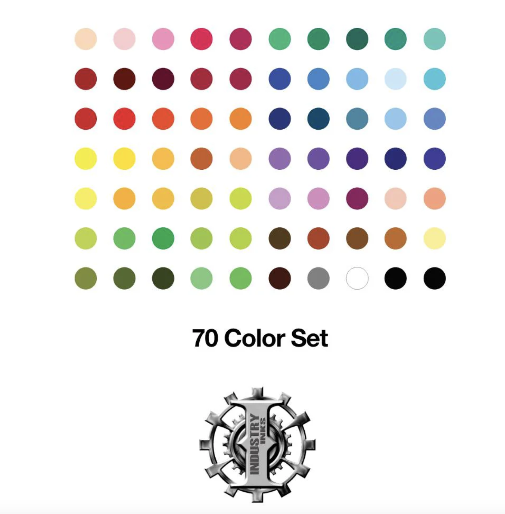 70 Color Set — Industry Inks — Pick Size