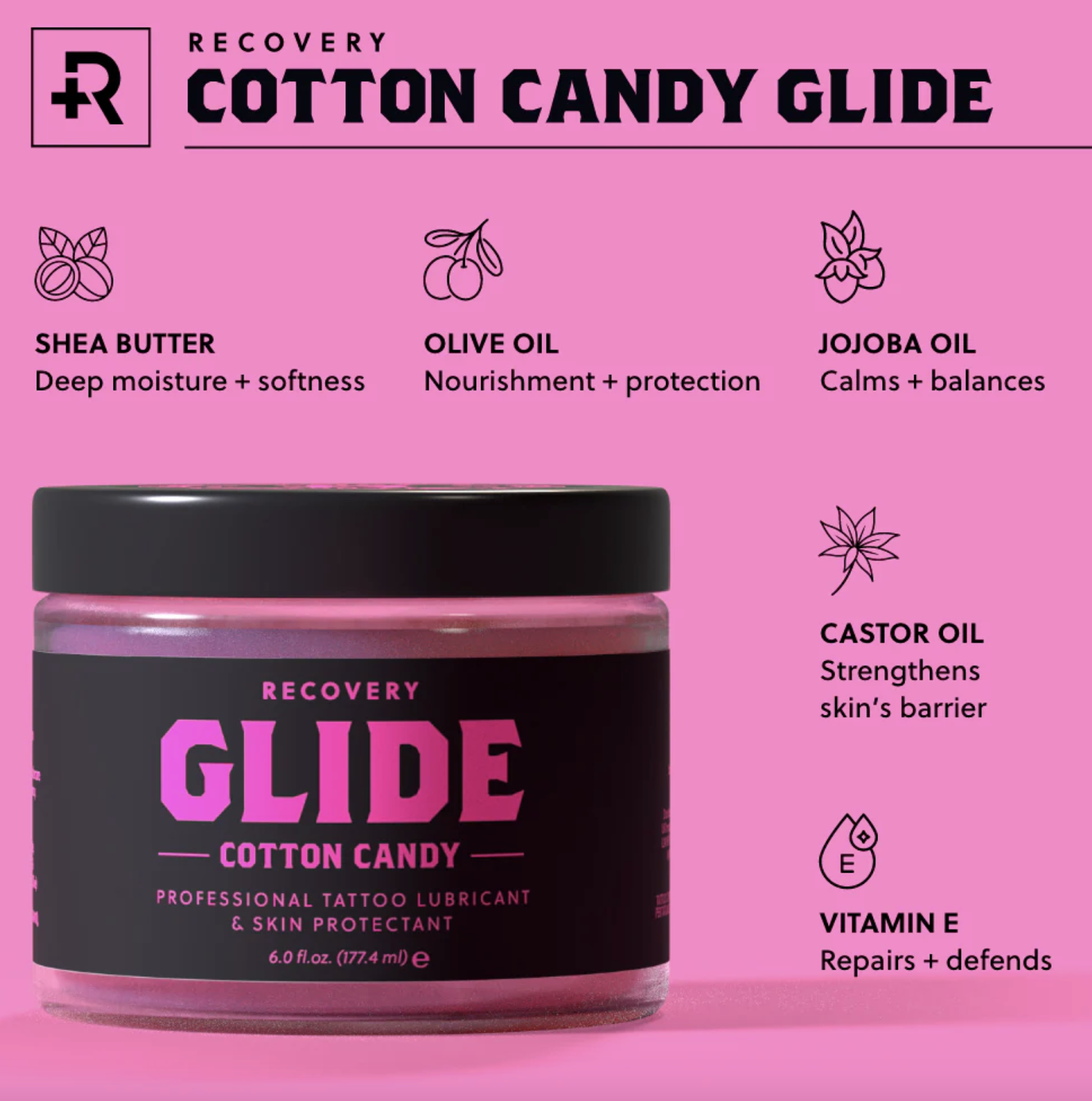 Recovery Cotton Candy Tattoo Glide