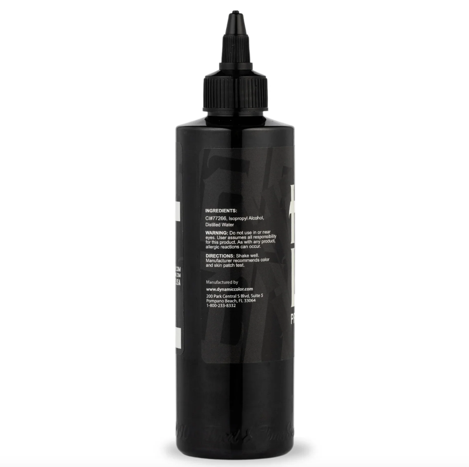 Dynamic Black Hardline Tattoo Ink — 8oz Bottle
