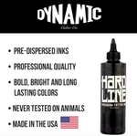 Dynamic Black Hardline Tattoo Ink — 8oz Bottle