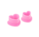 Saferly Heart Silicone Ink Cap — Pick Color — Bag of 500 Size #16