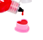 Saferly Heart Silicone Ink Caps — Pick Color — Bag of 500 Size #11