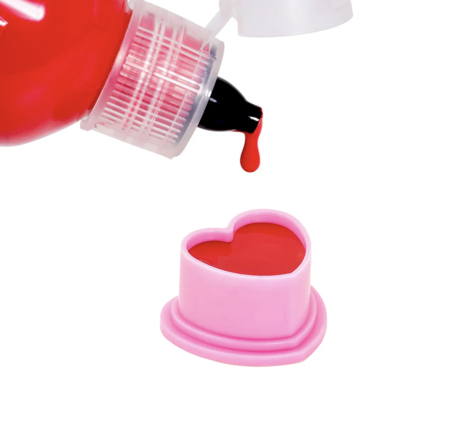 Saferly Heart Silicone Ink Caps — Pick Color — Bag of 500 Size #11