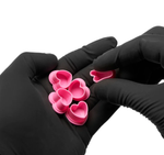 Saferly Heart Silicone Ink Caps — Pick Color — Bag of 500 Size #11