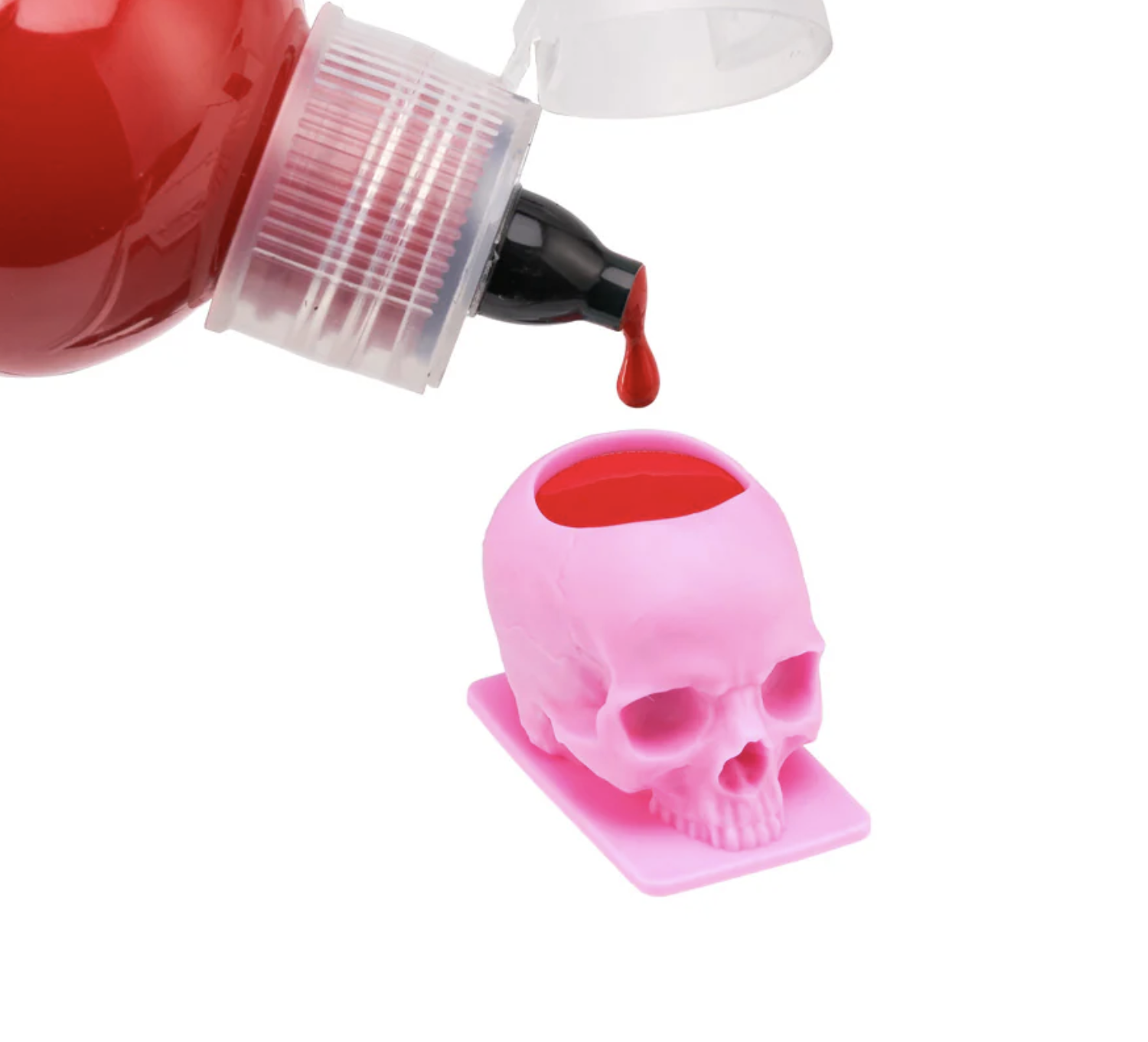 Saferly Skull Silicone Ink Caps —Size #16 — Bag of 200 — Pick Color