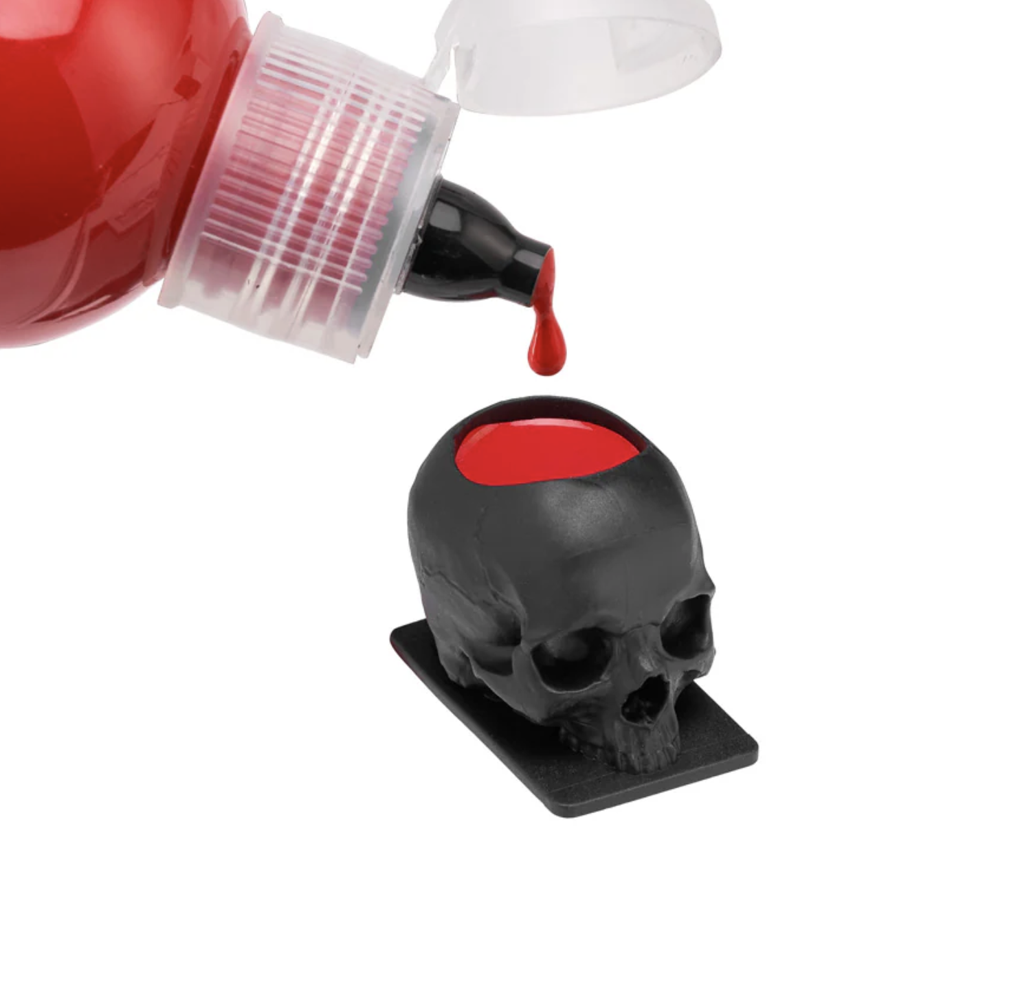 Saferly Skull Silicone Ink Caps —Size #16 — Bag of 200 — Pick Color