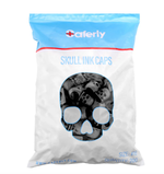 Saferly Skull Silicone Ink Caps —Size #16 — Bag of 200 — Pick Color
