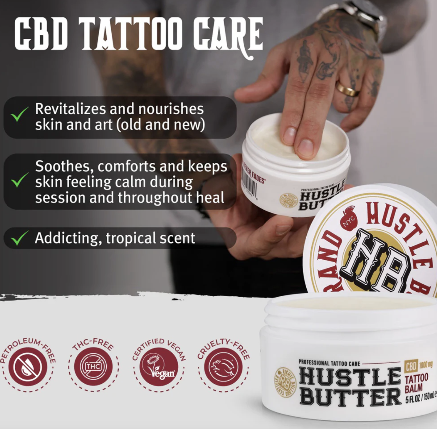 Richie Bulldog Certified Hustle Butter CBD Luxe — 5oz Tub