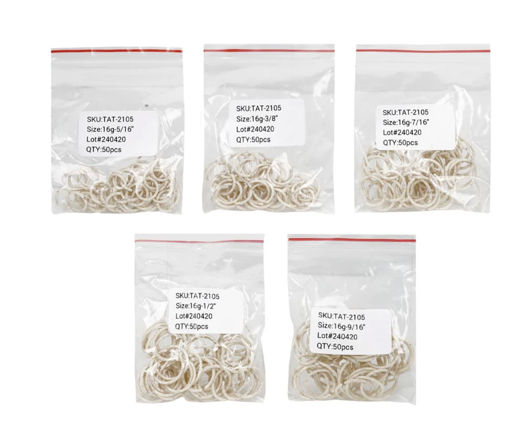 Saferly Biodegradable Placement Rings — Box of 250