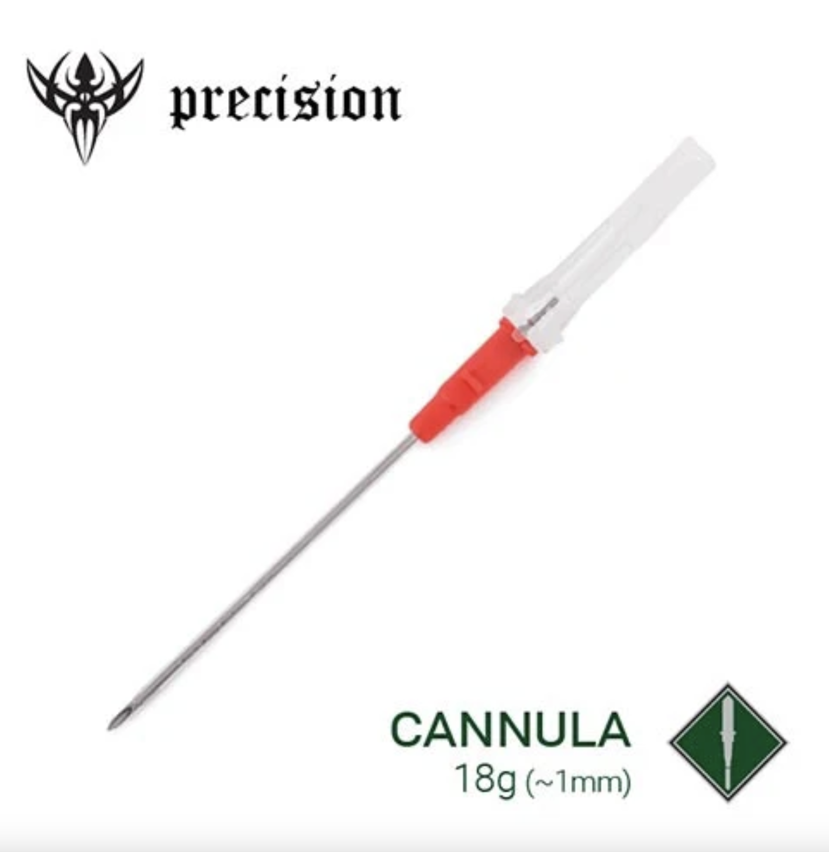 Precision Cannula Piercing Needle - box of 50 - 18g