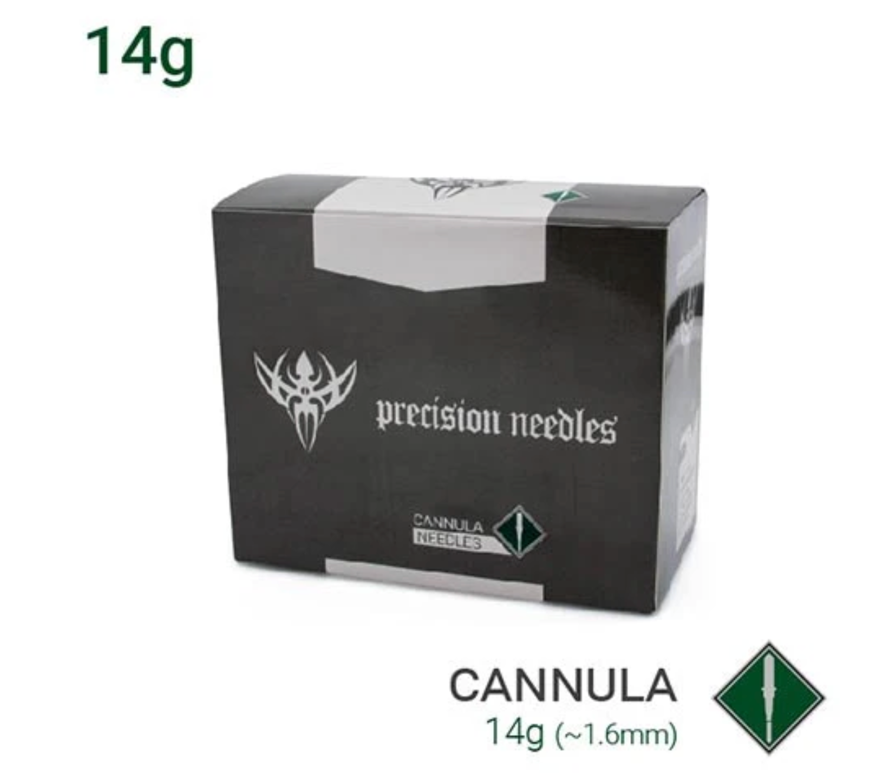 Precision Cannula Piercing Needle -  box of 50 - 14g