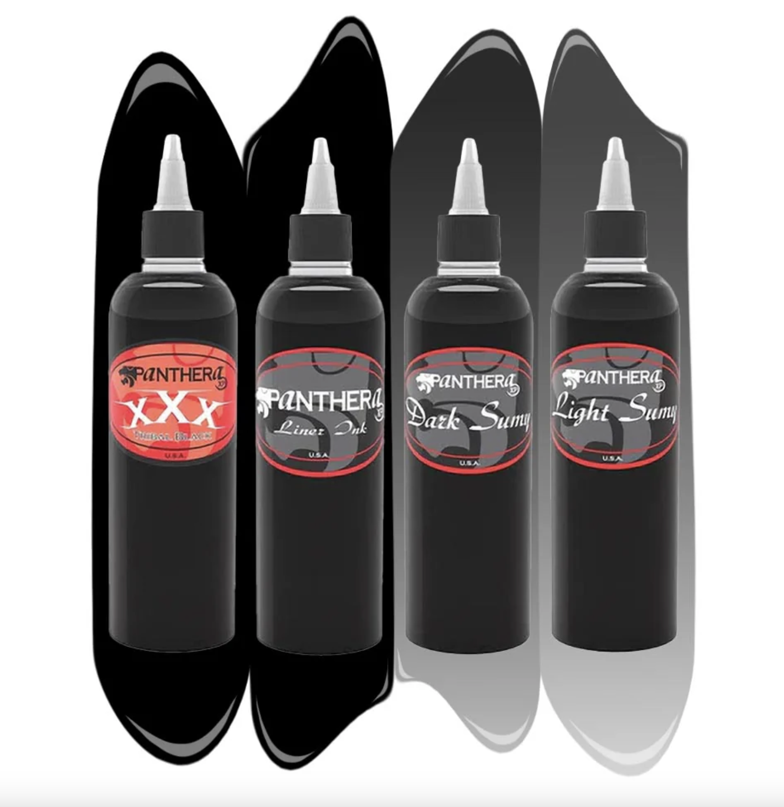 4 Bottle Kit of Panthera Tattoo Ink - 1oz
