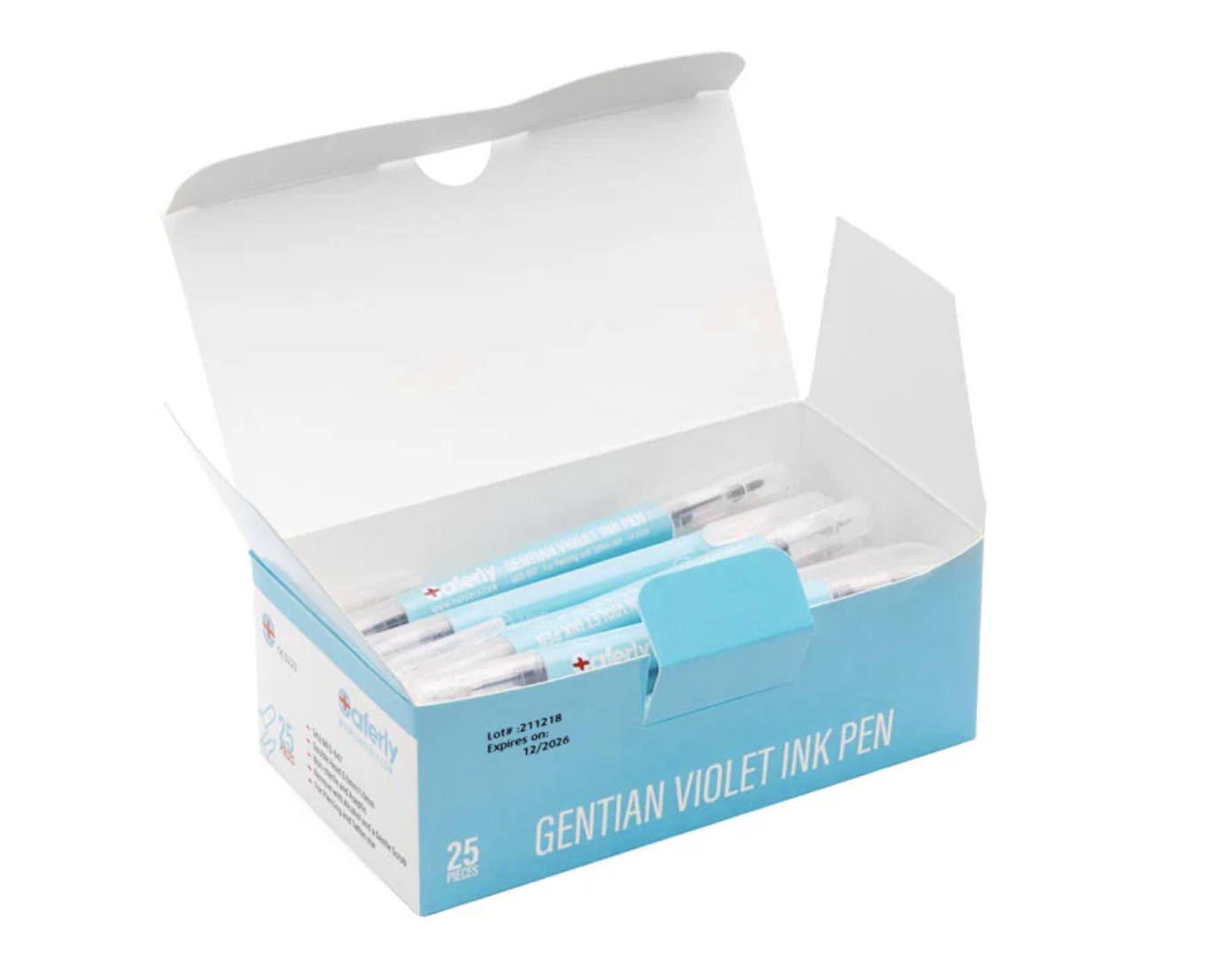 Saferly Professional Tattoo Stencil Markers — Box of 25