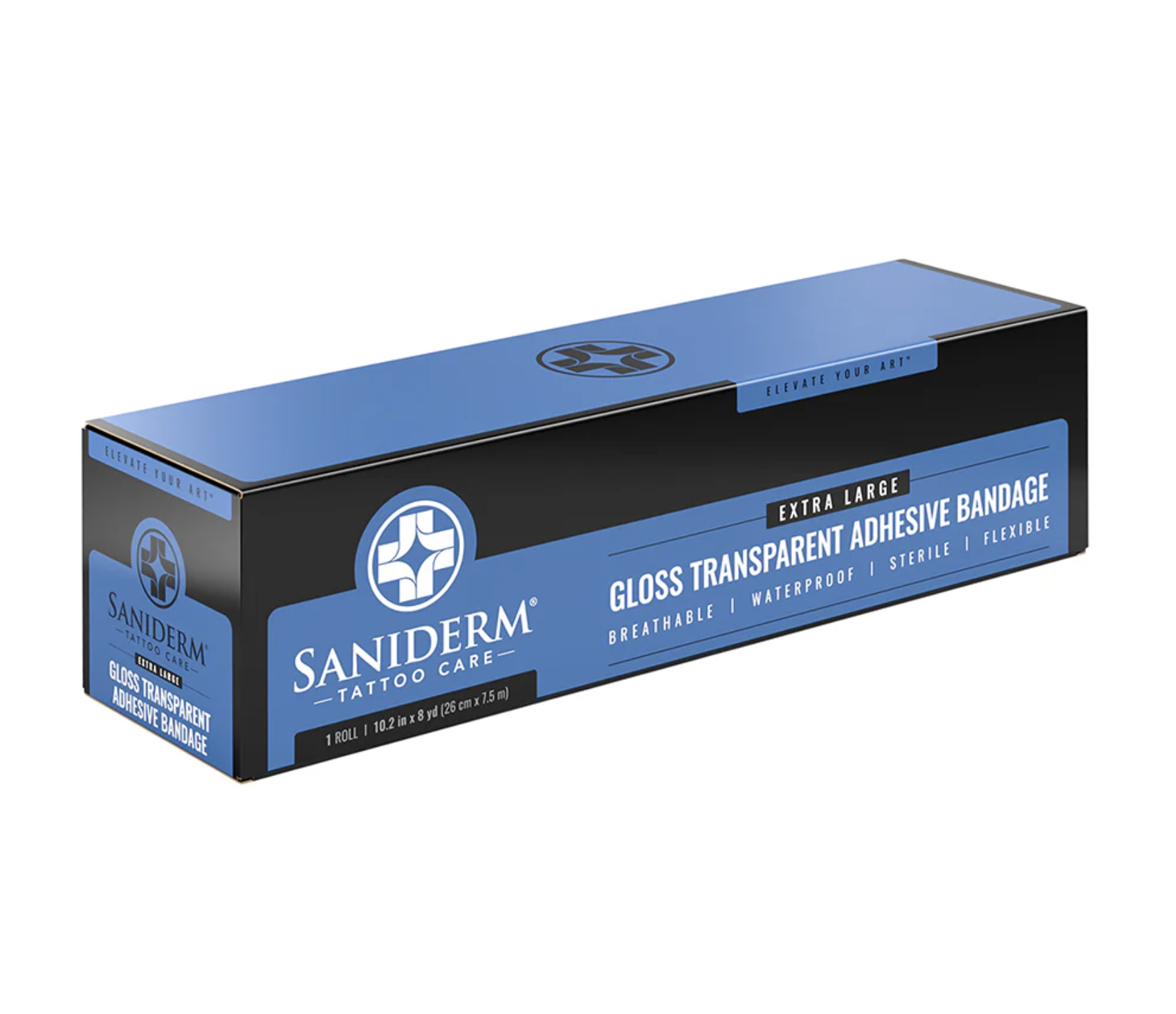 Saniderm Tattoo Aftercare Transparent Adhesive Bandage - 10.2" x 8 Yard Roll