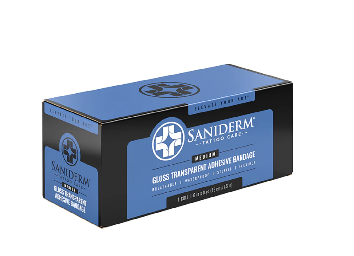 Saniderm Tattoo Aftercare Transparent Adhesive Bandage - 6" x 8 Yard Roll