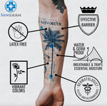 Saniderm Tattoo Aftercare Transparent Adhesive Bandage - 4" x 8 Yard Roll