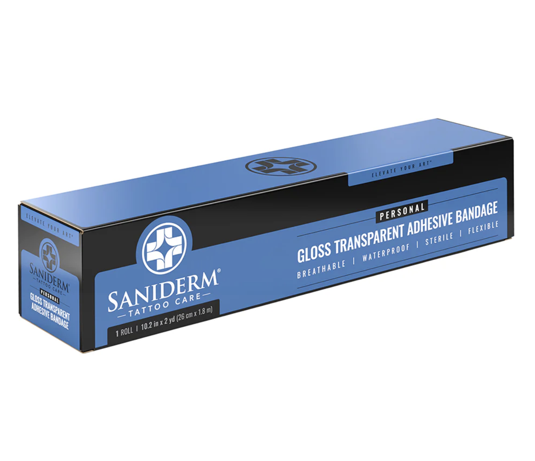 Saniderm Tattoo Aftercare Transparent Adhesive Bandage - 10.2" x 2 Yard Roll