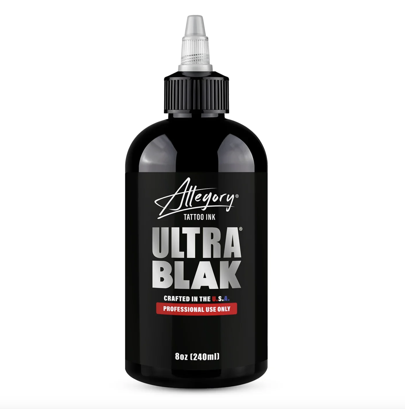 8oz Allegory "Ultra" Blak Tattoo Ink