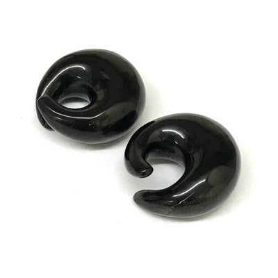 Short Dayak Rings in Black Water Buffalo Horn