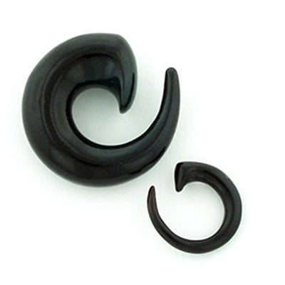 Short Spirals in Black Water Buffalo Horn