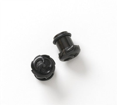 Single Flare Organic Black Dogwood Plugs - Infinite Flora