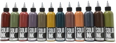 Solid Ink - 12 Bottle Opaque Earth Set