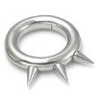 Spiked Steel Segment Rings - 10g, 8g, 6g