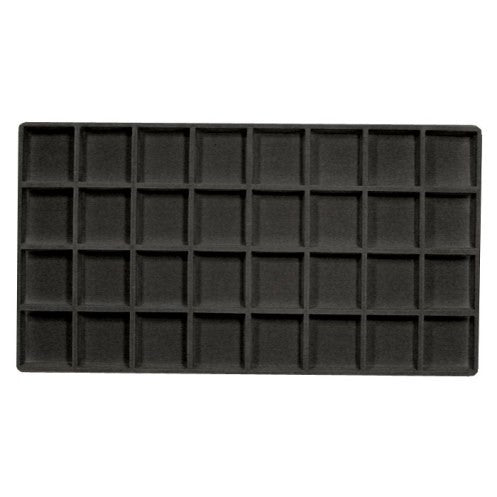 Square Compartment Jewelry Display with Tray