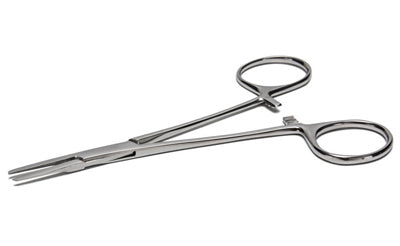 Stainless Steel Straight Flat Tip Mosquito Forceps - 5"